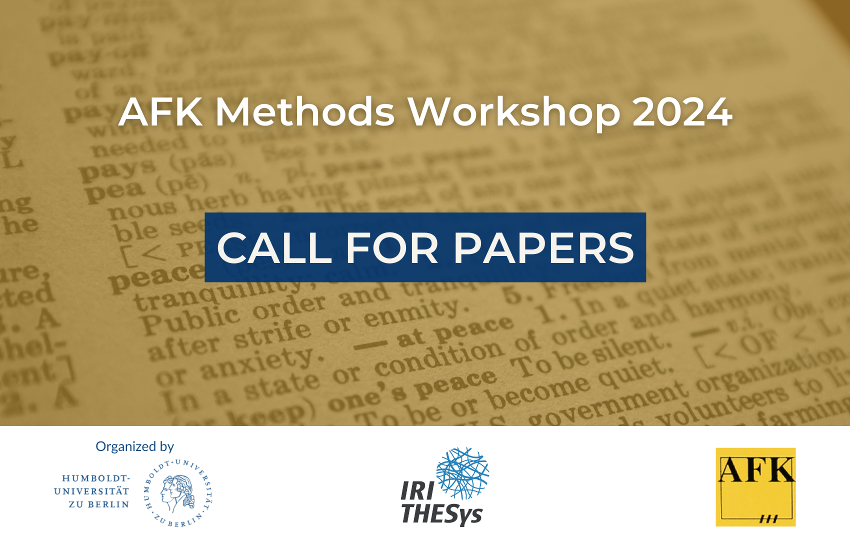 Call for Papers: AFK Methods Workshop 2024 – ISDC