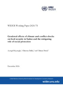 Wp2024 75 Gendered Effects Climate Conflict Shocks Food Security Sudan Mitigating Role Social Protection 0 Page 01